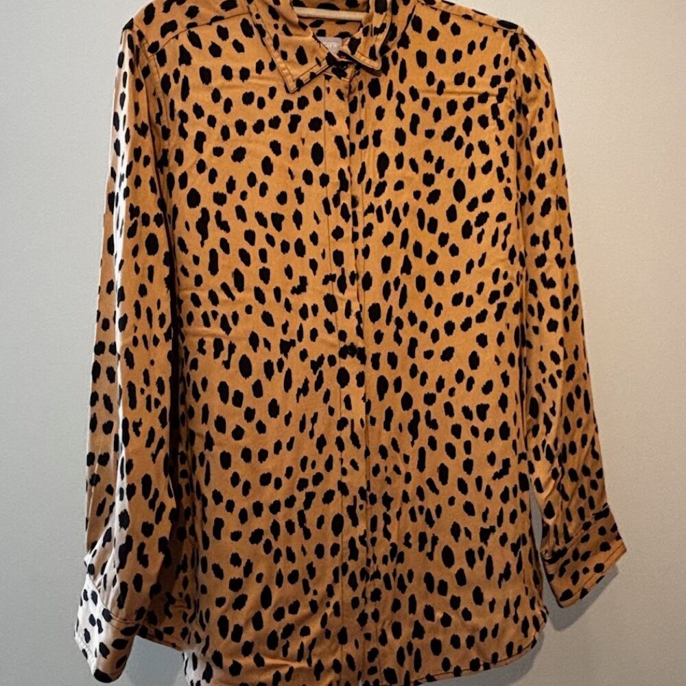 Animal print blouse